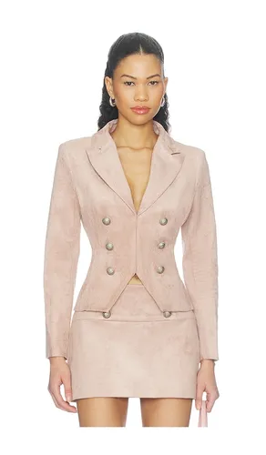 X REVOLVE Wyatt Jacket in Neutral. - size L (also in M, S, XL, XS) - Amanda Uprichard - Modalova