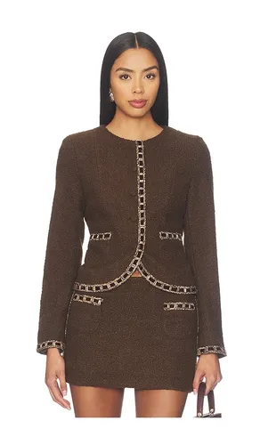 Karrington Jacket in Chocolate. - size L (also in M, S, XL, XS) - Amanda Uprichard - Modalova