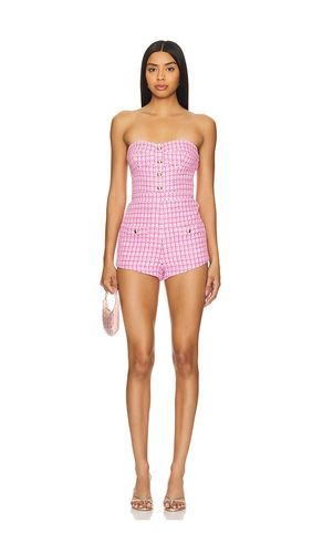 X revolve kiko romper en color rosado talla L en - Pink. Talla L (también en M, S) - Amanda Uprichard - Modalova