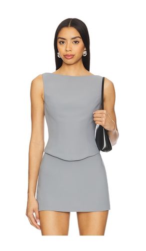 X REVOLVE Ines Top in Grey. - size L (also in S, XL) - Amanda Uprichard - Modalova