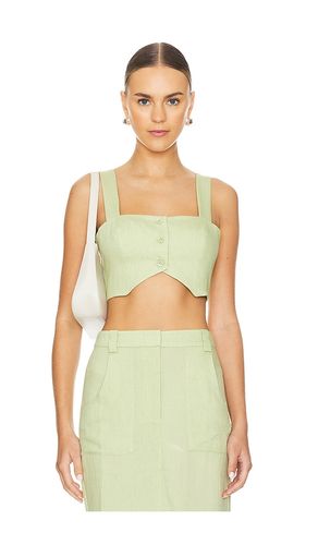 Royston Crop Top in Sage. - size L (also in M, XS) - Amanda Uprichard - Modalova