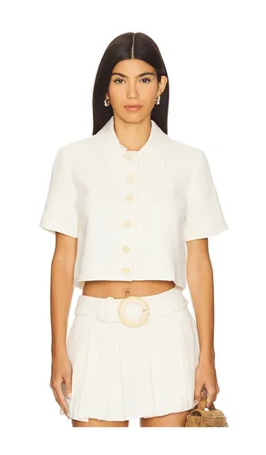 Josie top en color ivory talla S (también en M) - Amanda Uprichard - Modalova