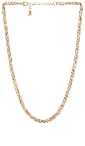 Collar double chain en color oro metálico talla all en - Metallic Gold. Talla all - Amber Sceats - Modalova