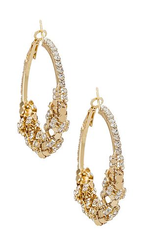 Detail hoop earring in color metallic size all in - Metallic . Size all - Amber Sceats - Modalova