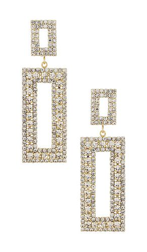 Diamond statement earring in color metallic size all in - Metallic . Size all - Amber Sceats - Modalova
