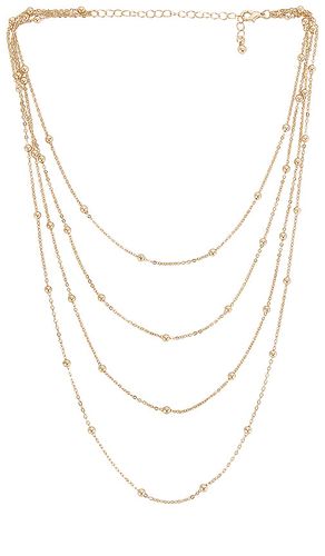 Collar superpuesto multi chain en color oro metálico talla all en - Metallic Gold. Talla all - Amber Sceats - Modalova