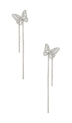 Pendientes butterfly fly en color metálico talla all en - Metallic Silver. Talla all - Amber Sceats - Modalova