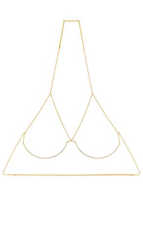 Sujetador con cadena underwire en color oro metálico talla all en - Metallic Gold. Talla all - Amber Sceats - Modalova