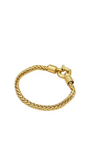 Brazalete braided en color oro metálico talla all en - Metallic Gold. Talla all - Amber Sceats - Modalova