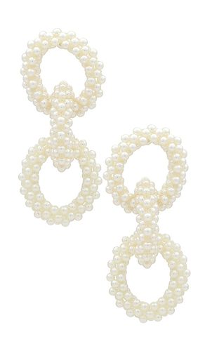 Pendientes de cadena de perlas willow en color talla all en - White. Talla all - Amber Sceats - Modalova
