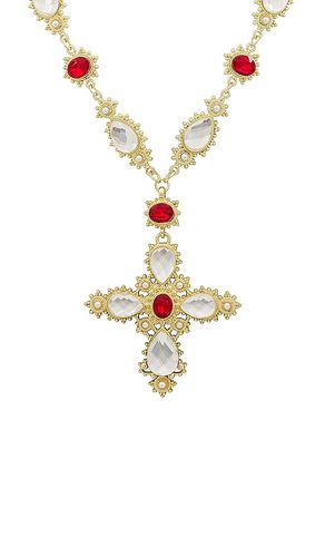 Crystal Cross Necklace in - Amber Sceats - Modalova