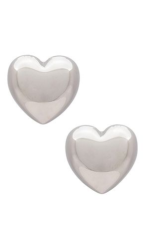Bubble heart earring in color metallic size all in - Metallic . Size all - Amber Sceats - Modalova