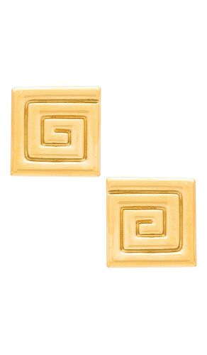 Pendiente swirl en color oro metálico talla all en - Metallic Gold. Talla all - Amber Sceats - Modalova