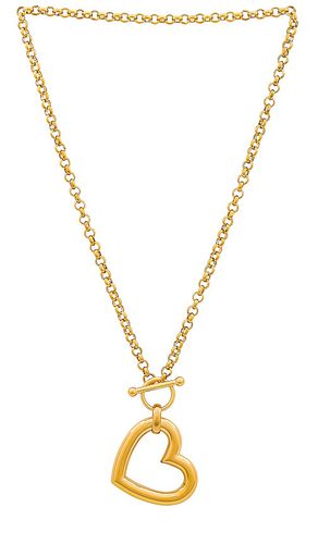 Oversized Heart Chain Necklace in - Amber Sceats - Modalova