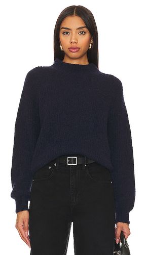 East mock neck sweater in color navy size M in - Navy. Size M (also in S) - American Vintage - Modalova