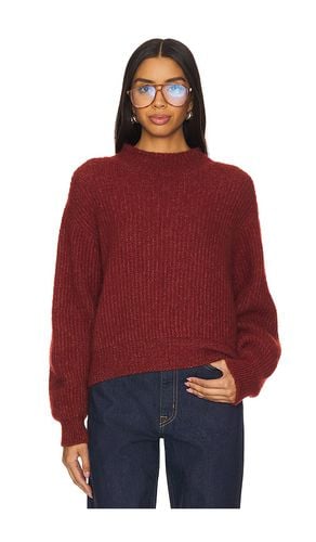 East Mock Neck Pullover in Red. - size M (also in L, S) - American Vintage - Modalova