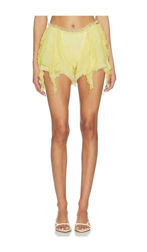 Mistress Slip Short in Yellow. - size L (also in M, S, XS) - AMOR MIA - Modalova