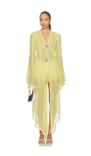 Mistress Chiffon Robe in Yellow. - size M (also in S, XS) - AMOR MIA - Modalova
