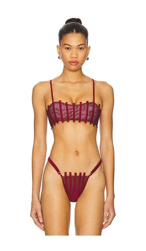 Corset Bikini Top in Burgundy. - size M (also in S) - AMOR MIA - Modalova
