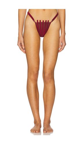 Corset Bikini Bottom in Burgundy. - size L (also in XL) - AMOR MIA - Modalova