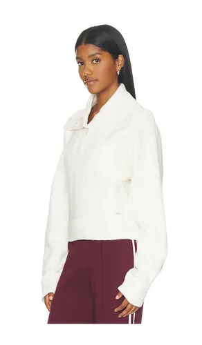 Volume Sleeve Knit Henley Pullover in Cream. - size XS (also in S, M, L, XL) - Adanola - Modalova