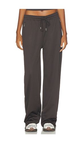 Mesh Overlay Track Pants in Brown. - size L (also in M, S, XL, XS) - Adanola - Modalova