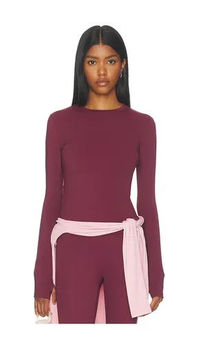 Ultimate Long Sleeve Top in Burgundy. - size M (also in S, XS) - Adanola - Modalova