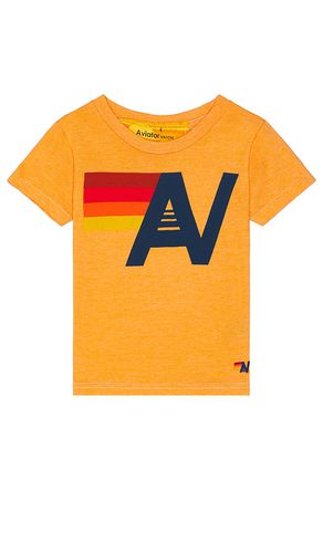 Logo Kids Tee in Yellow. - size 2 (also in 4, 6) - Aviator Nation - Modalova