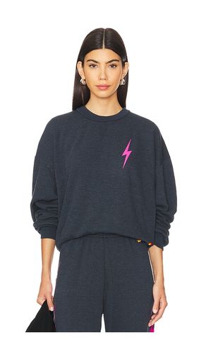 Bolt 2 Relaxed Crewneck Sweatshirt in /neon Pink` in . Taglia M, S, XL/1X, XS - Aviator Nation - Modalova