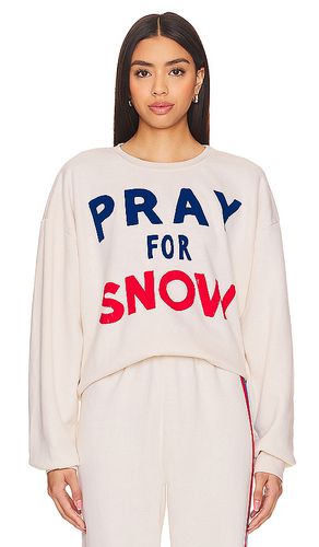 Sudadera pray for snow en color ivory talla S en - Ivory. Talla S (también en XS) - Aviator Nation - Modalova