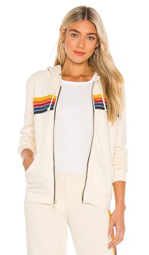 Stripe Hoodie in Ivory. - size L (also in XL) - Aviator Nation - Modalova