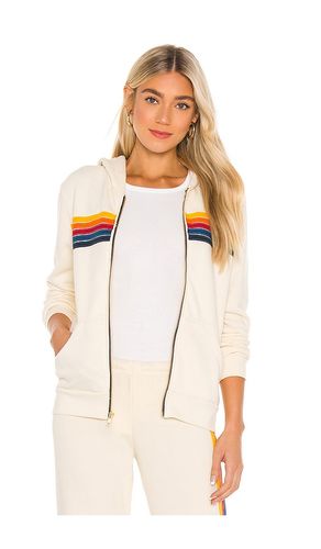Stripe Hoodie in Ivory. - size S (also in M, L, XL) - Aviator Nation - Modalova