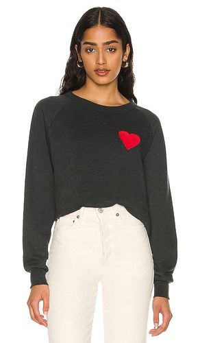 Heart Embroidery Crew Sweatshirt in . - size M (also in XL, XS) - Aviator Nation - Modalova