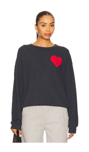 Heart Embroidery Crew Sweatshirt in . - size S (also in XL) - Aviator Nation - Modalova