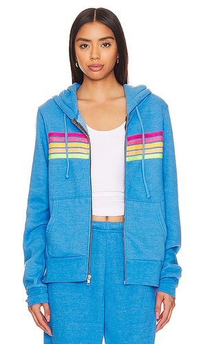 X Revolve 5 Stripe Hoodie in Blue. - size M (also in L, S, XL) - Aviator Nation - Modalova