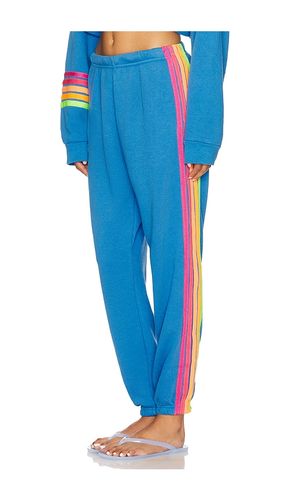 Stripe Sweatpant in Blue. - size L (also in M, S, XS) - Aviator Nation - Modalova