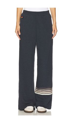 Rugby Stitch Wide Leg Pocket Sweatpant in Grey. - size L (also in M, S, XS) - Aviator Nation - Modalova