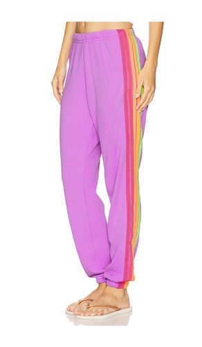 Stripe Sweatpant in Purple. - size L (also in M, S, XS) - Aviator Nation - Modalova