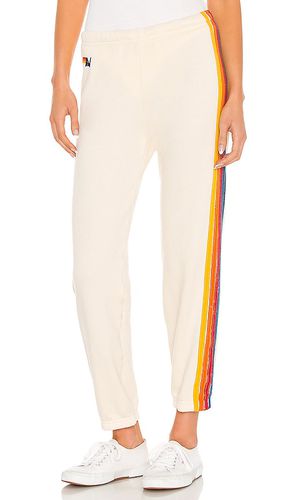 Stripe Sweatpant in Ivory. - size L (also in M, S, XL, XS) - Aviator Nation - Modalova