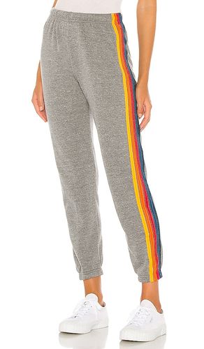 Stripe Sweatpants in Grey. - size L (also in M, XL, XS) - Aviator Nation - Modalova
