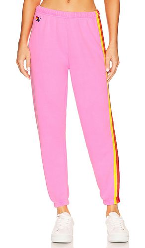 Stripe Sweatpant in Pink. - size L (also in M, S, XL) - Aviator Nation - Modalova