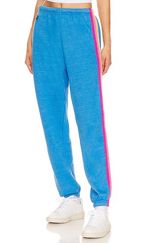 X Revolve 5 Stripe Sweatpant in Blue. - size L (also in M, S) - Aviator Nation - Modalova