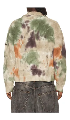 Multi Dyed Knit Zip Up Sweater in . Size S. Also in M, XL/1X - Andersson Bell - Modalova