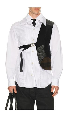 Chaleco de un solo brazo patchwork en color negro talla all - Andersson Bell - Modalova