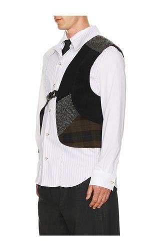 Chaleco de un solo brazo patchwork en color negro talla all - Andersson Bell - Modalova