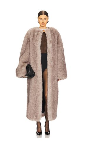 Taylor Faux Fur Maxi Coat in Grey. - size 38/XS (also in 40/S, 42/M, 44/L) - The Andamane - Modalova