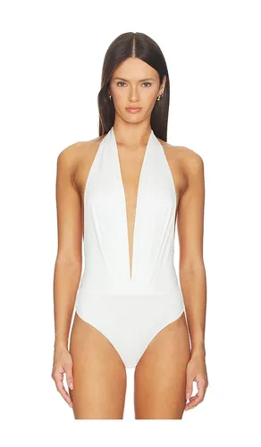 Zendaya Deep Vneck Bodysuit in White. - size 40/S (also in 42/M) - The Andamane - Modalova