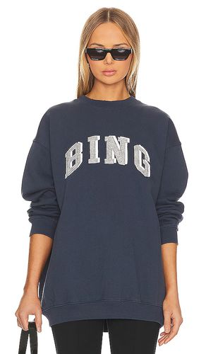 Sudadera tyler en color talla L en - Navy. Talla L (también en M, XL, XS) - ANINE BING - Modalova