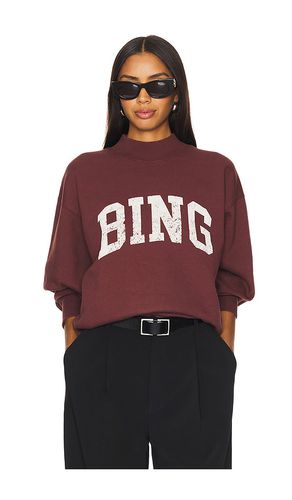 Sudadera bradie bing en color burgundy talla L en - Burgundy. Talla L (también en M) - ANINE BING - Modalova