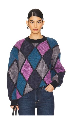 Jersey sydney crew sweater en color blue, purple talla L en - Blue, Purple. Talla L (también en M, S, XS) - ANINE BING - Modalova